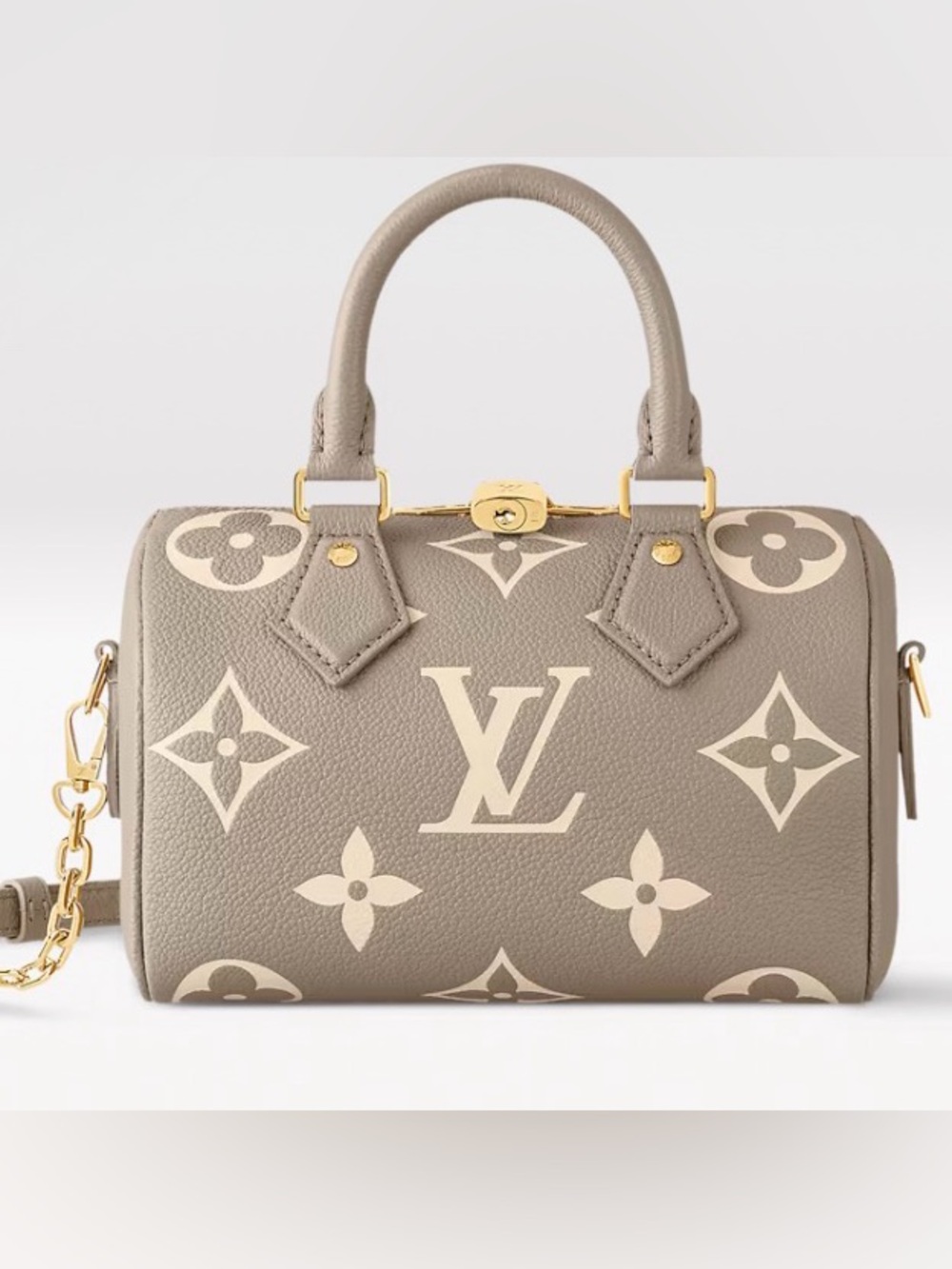 SOLD🎉Louis Vuitton Speedy Bandoulière 20 Bicolor Monogram Empreinte Handbag - Picture 2 of 13